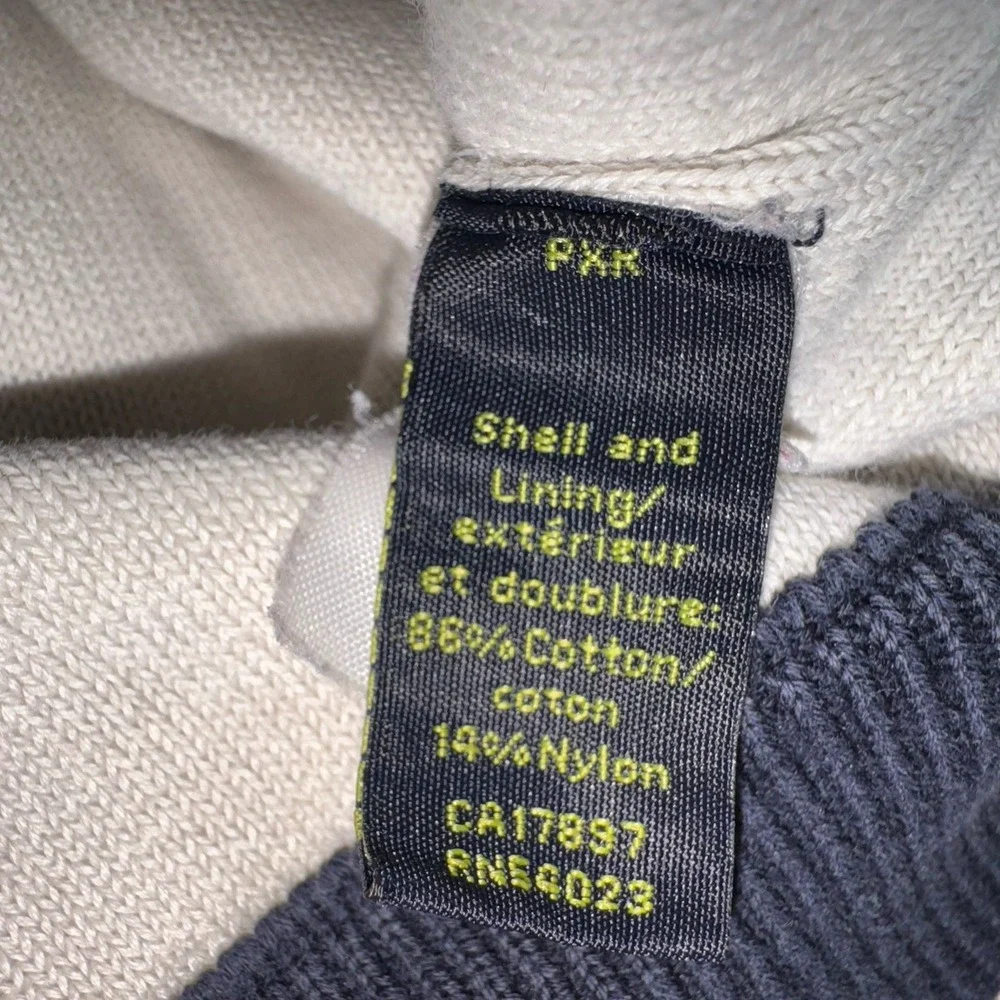 Banana Republic Men's Full Zip Track Jacket Blue Neon Green Size M Ivy Style